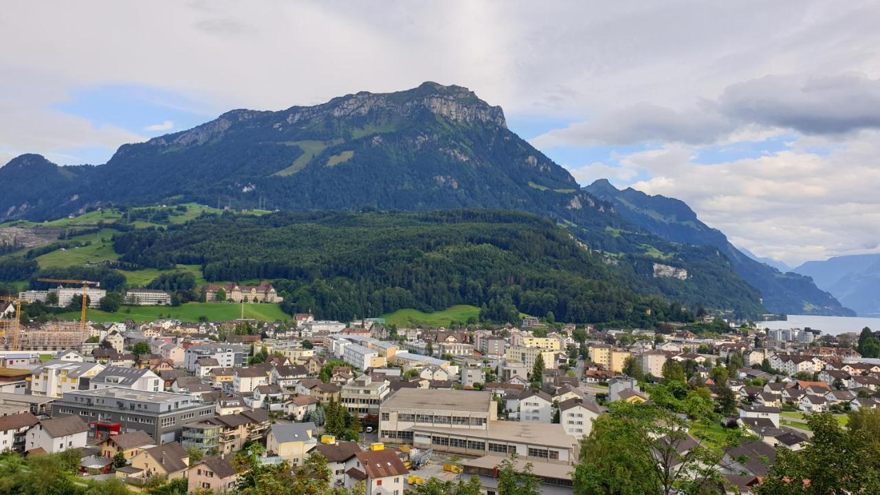 Ferienwohnung Seesicht Brunnen Exterior foto